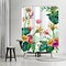 Tropical Pink Yellow by Victoria Nelson Shower Curtain 71&#x22; x 74&#x22;